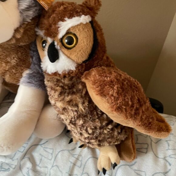 Adventure Planet Large Wolf Plush Wolf Republic Owl Plush - Picture 5 of 14